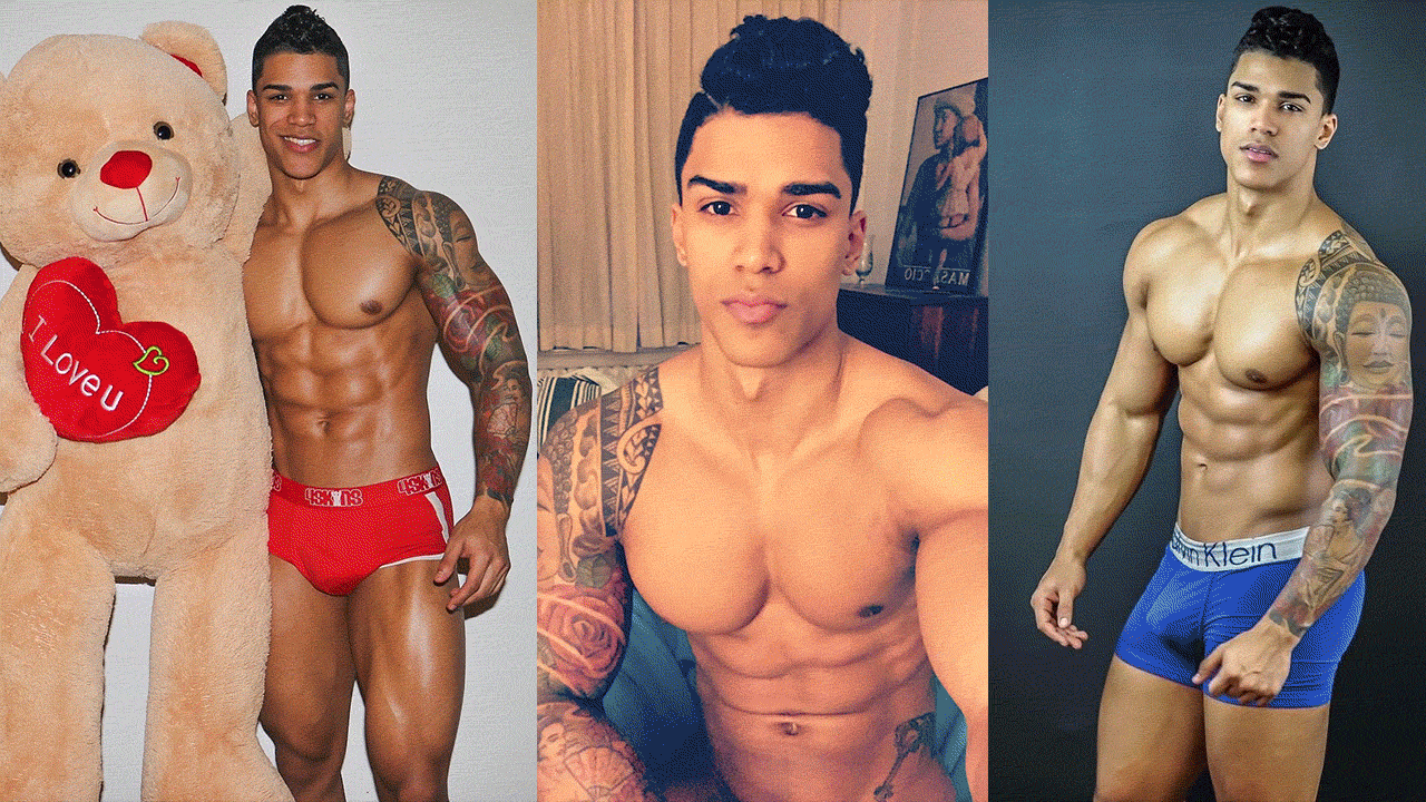 Dominican muscle dancer Maravilla3x gives IG Dance on April 12, 2020